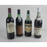 Four bottles of Portuguese red wine; Quinta Do Carmo 1989, Bairrada Altissimo Colheita 1990, Colares