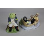 A Beswick 'Wind in the Willows' limited edition figure group 'On The River', boxed, and a Beswick '