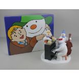 A Coalport porcelain 'The Snowman' limited edition figure group 'The Band Plays On', boxed