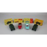 Four Dinky Toys model motor vehicles, boxed, comprising a 120 Jaguar "E" Type, a 143 Ford Capri, and