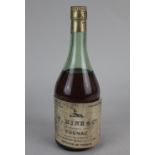 A bottle of T Hine & Co vintage 1951 Grande Champagne cognac shipped in wood and bottled by Messrs