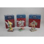 Three Walt Disney Showcase Collection 'Disney Traditions' model figures, boxed, comprising 'Wonder
