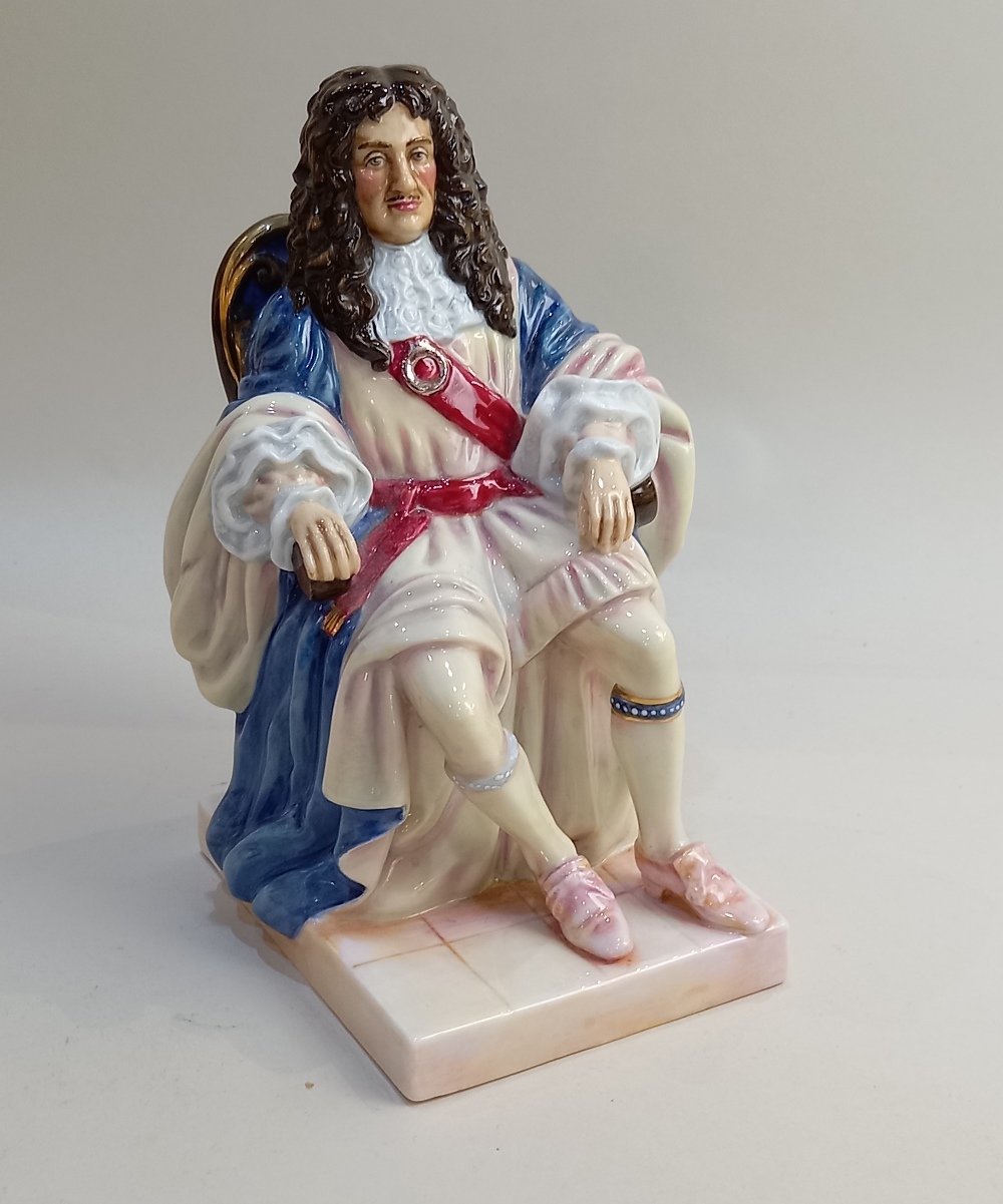 A Royal Doulton limited edition character figure from The Stuarts Series King Charles II HN3825 with