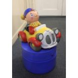 A floor standing donation money box moulded in the form of Noddy, approx 60cm high