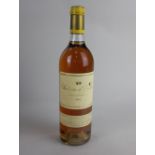 A bottle of Chateau d'Yquem 1982 sauternes 750ml