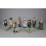 A collection of eight Beswick 'English Country Folk' figures to include Fisherman Otter, Shepherd