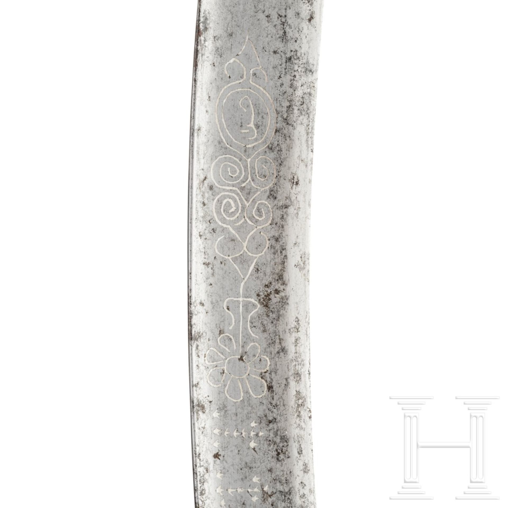 Silbermontierter Yatagan, osmanisch, um 1800 - Image 4 of 5