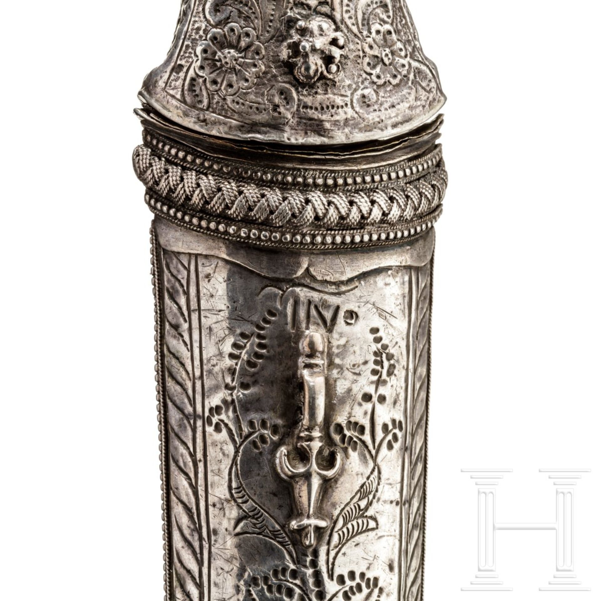 Silbergefasster Khandjar, osmanisch, 19. Jhdt. - Image 4 of 4
