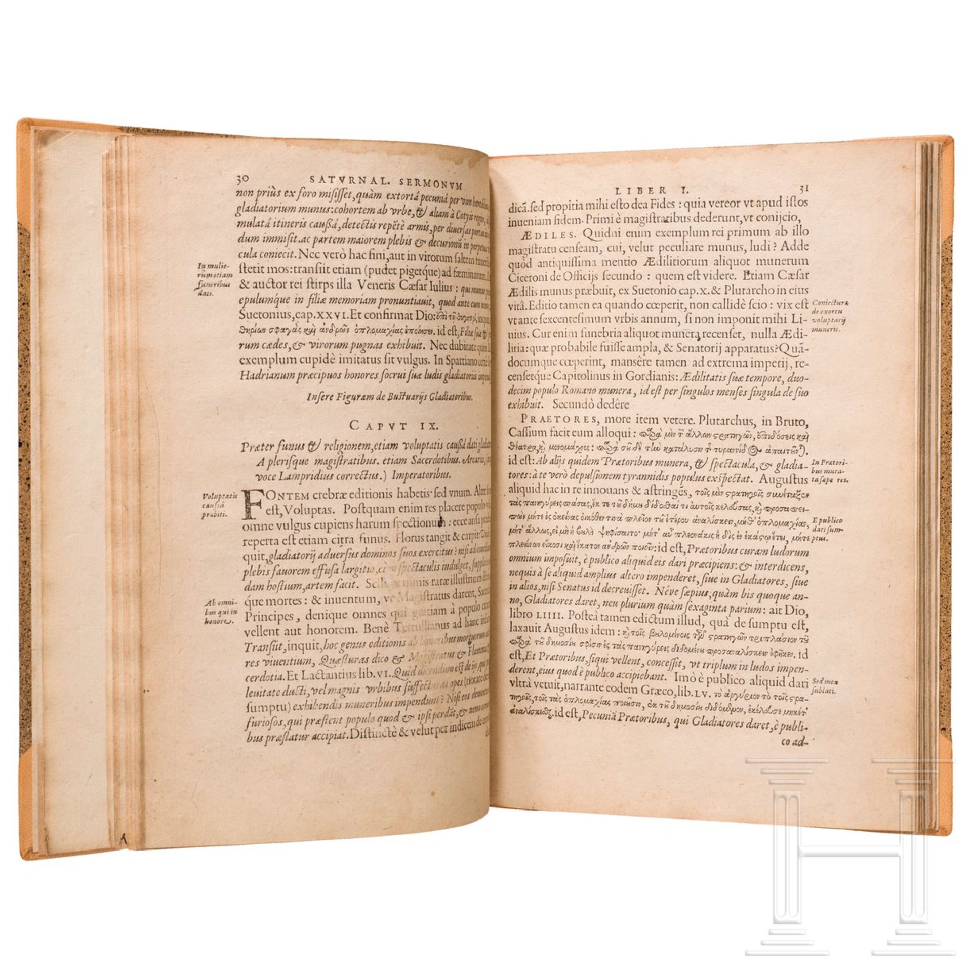 Iustus Lipsius, "Saturnalium Sermonum Libri Duo, Qui de Gladiatoribus", Antwerpen, 1604 - Image 3 of 5