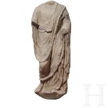 Marmorstatue eines Togatus, römisch, 1. Jhdt. v. Chr.