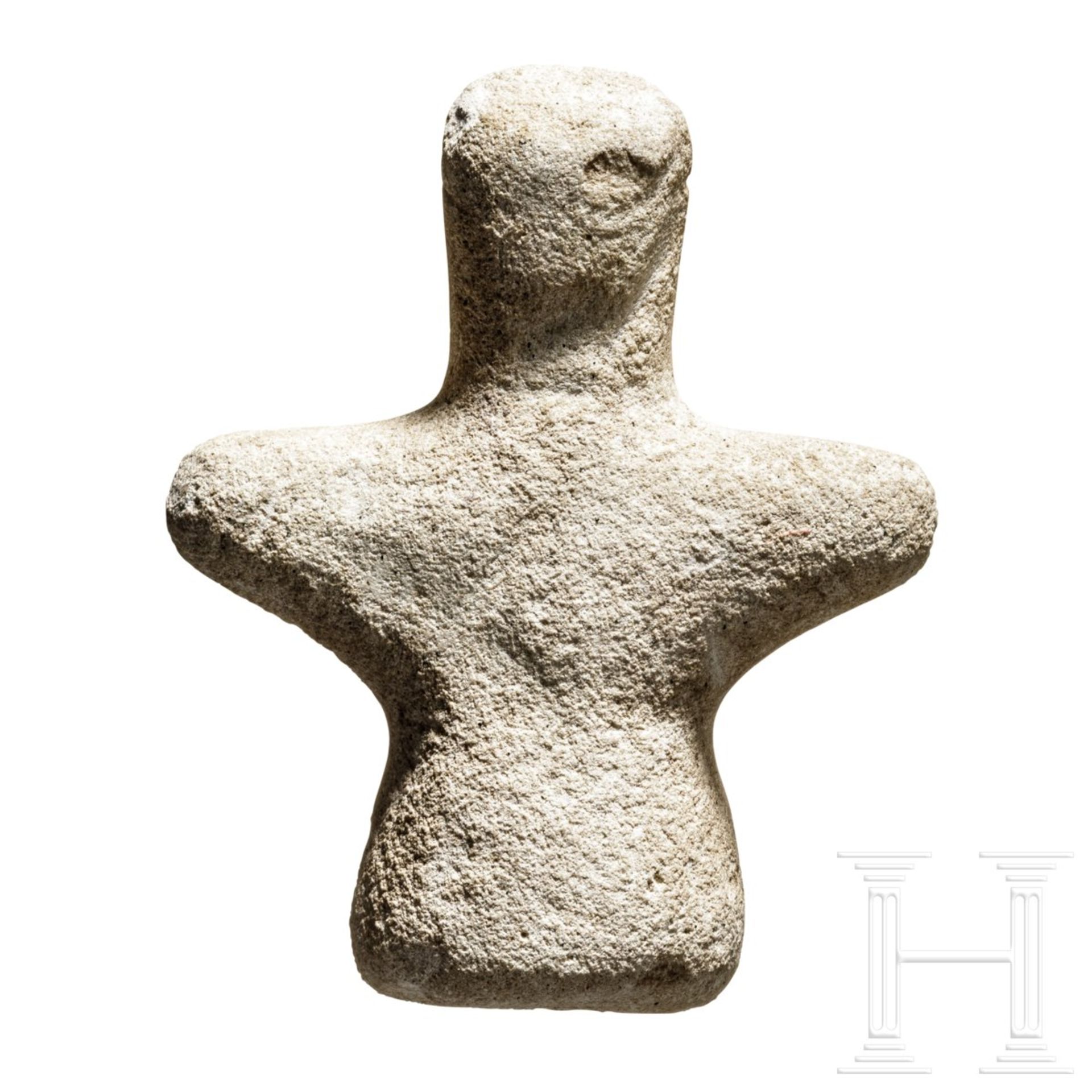 Frauenidol, Marmor, Vorderasien, 4. - 3. Jtsd. v. Chr. - Bild 4 aus 4