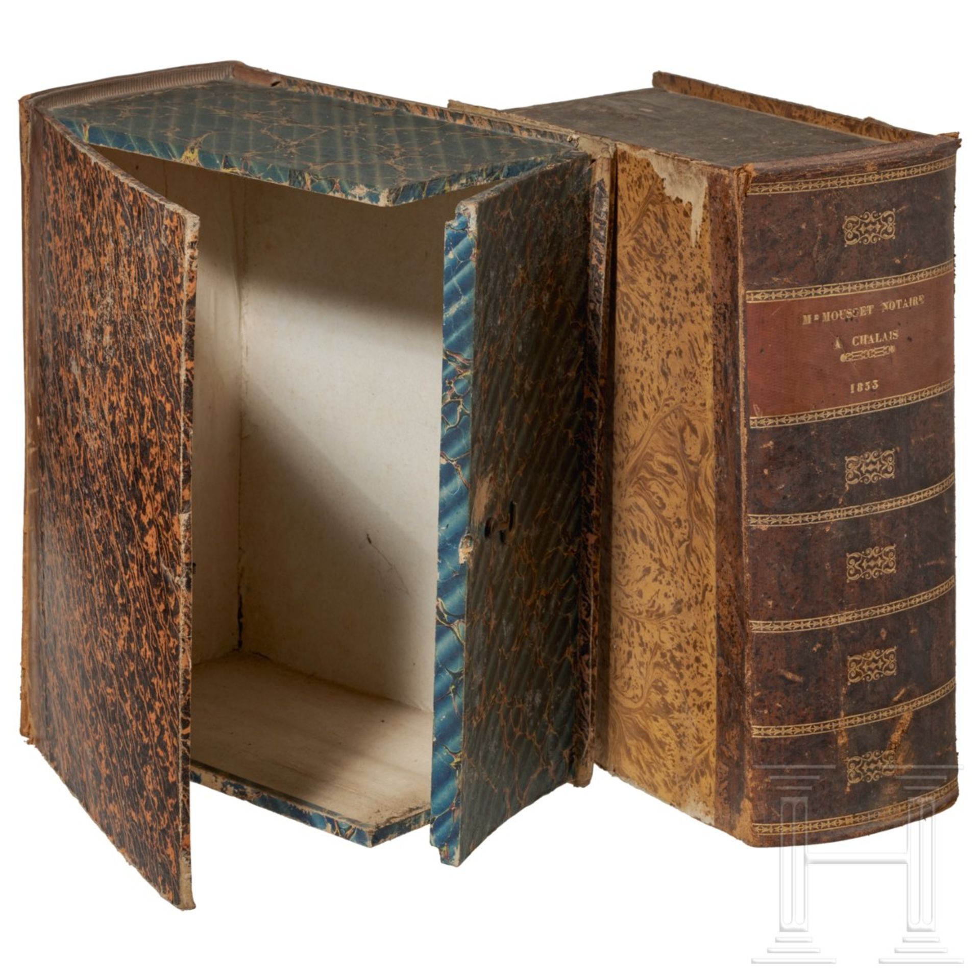 Zwei Geheimschatullen in Buchform, Frankreich, um 1870 - Bild 2 aus 4
