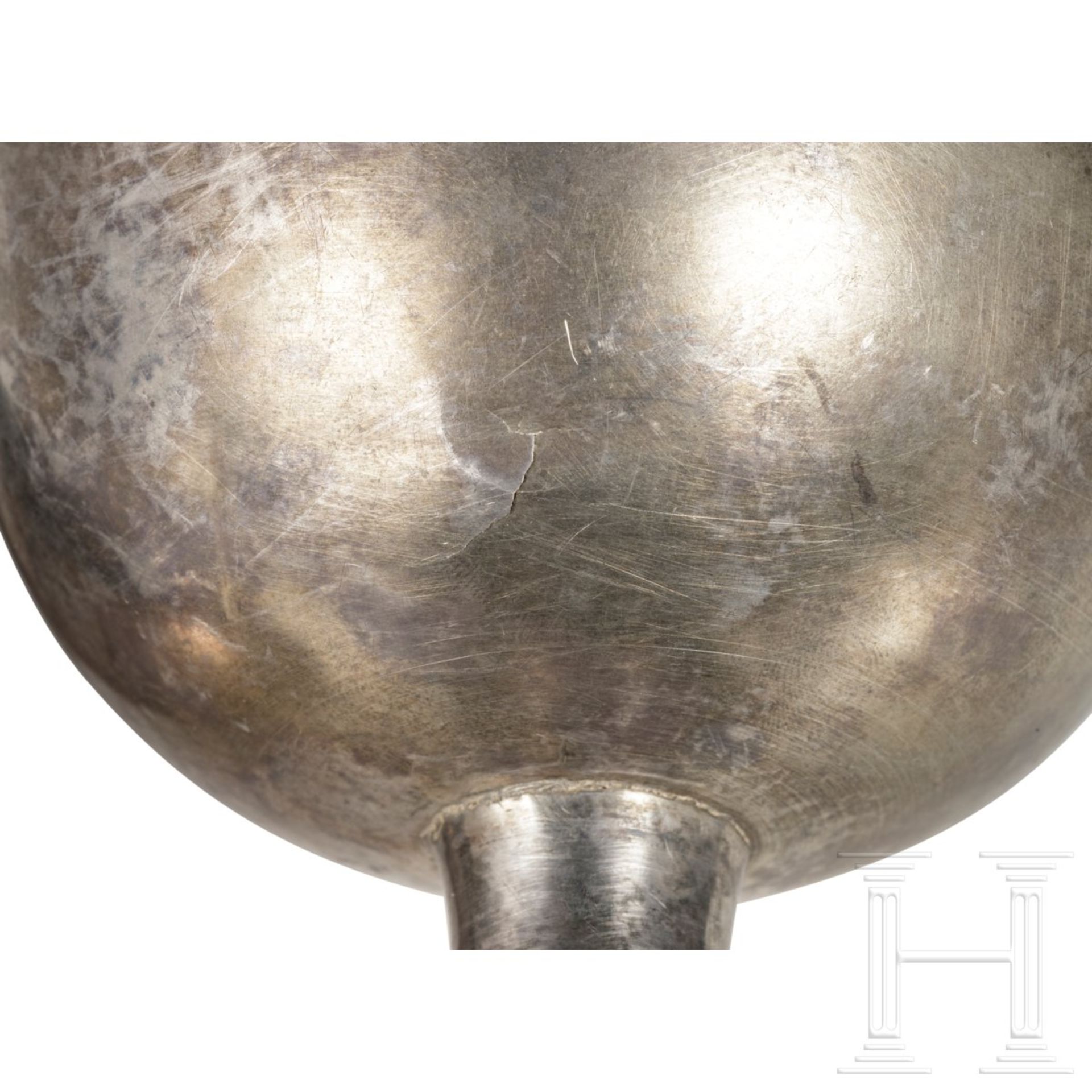 Kelch und Schale, Silber, achämenidisch, 5. - 4. Jhdt. v. Chr. - Image 4 of 5
