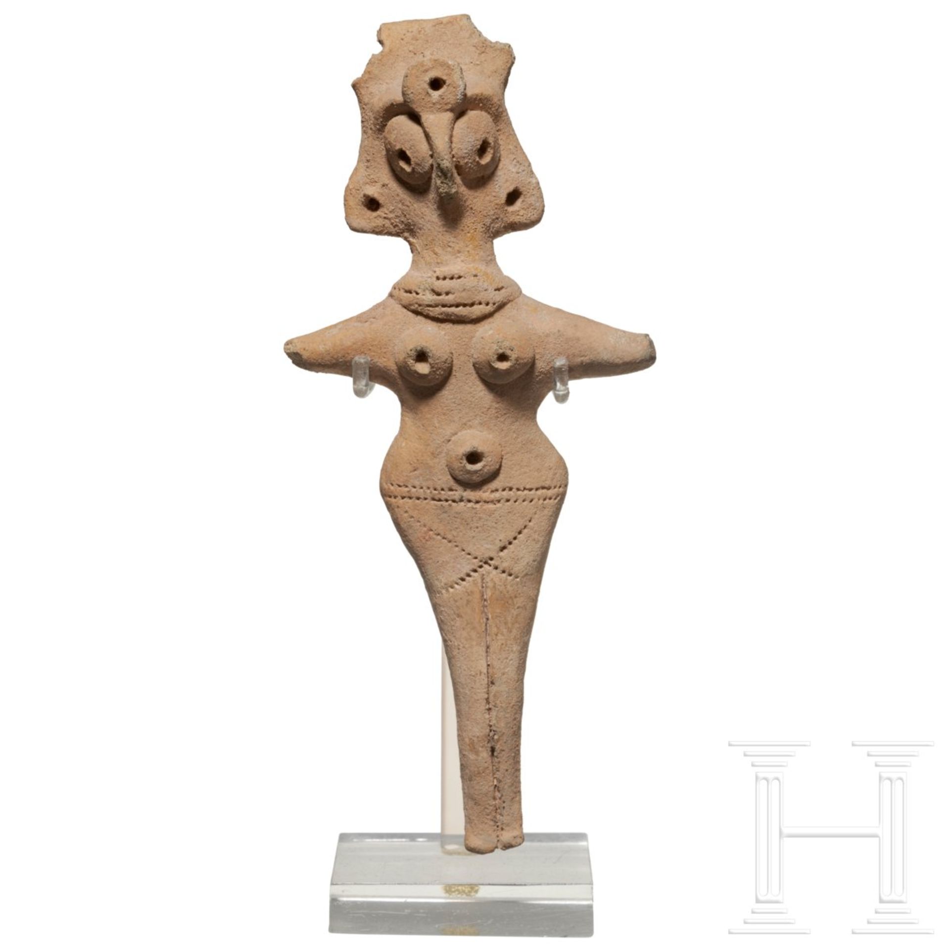 Weibliches Astarte-Idol, Terrakotta, hethitisch, 2. Jtsd. v. Chr.