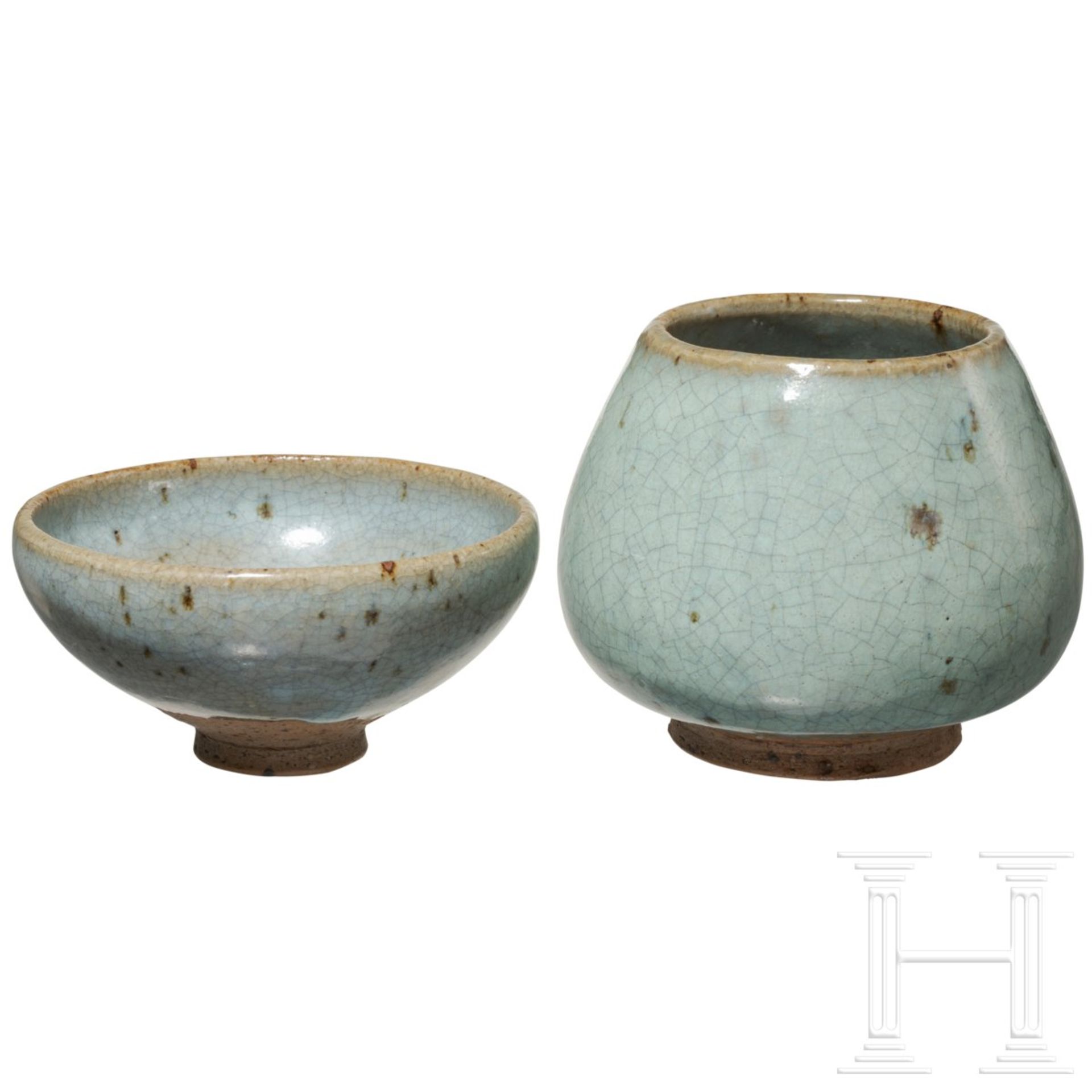 Teeschale und Vase, China, 12. - 13. Jhdt. - Bild 2 aus 5