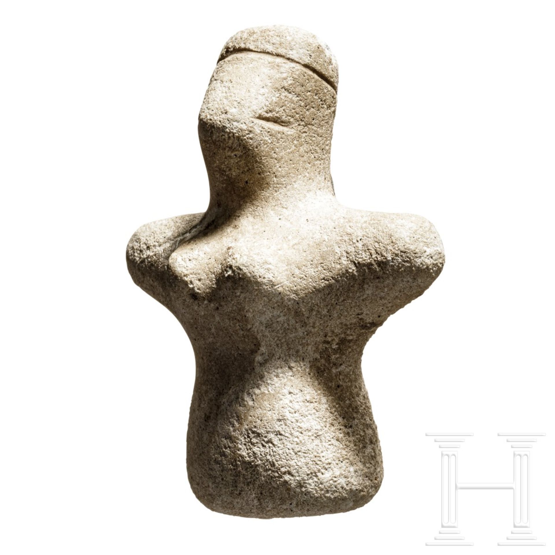 Frauenidol, Marmor, Vorderasien, 4. - 3. Jtsd. v. Chr. - Bild 3 aus 4