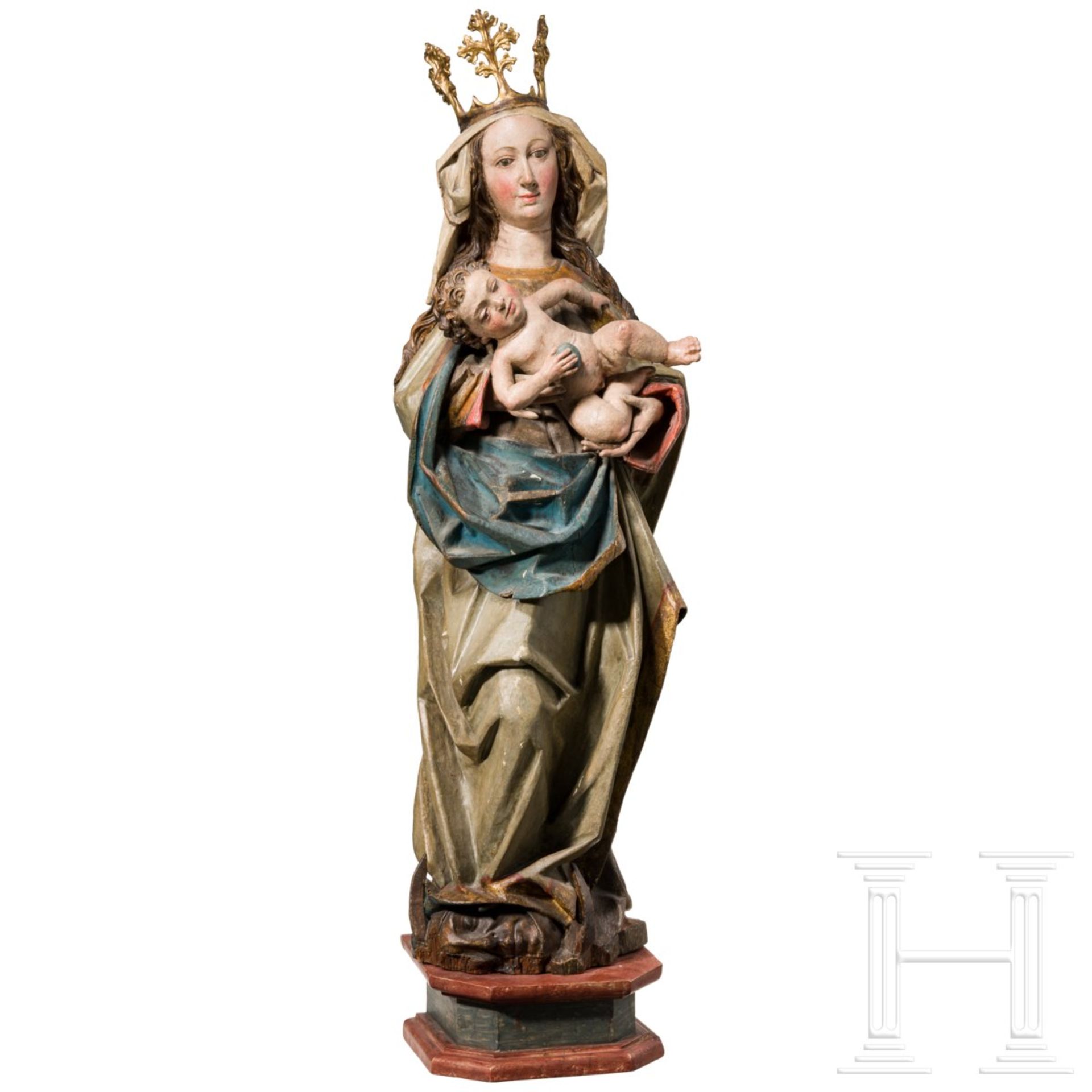 Spätgotische Madonna, Oberösterreich, um 1480 - Image 2 of 11