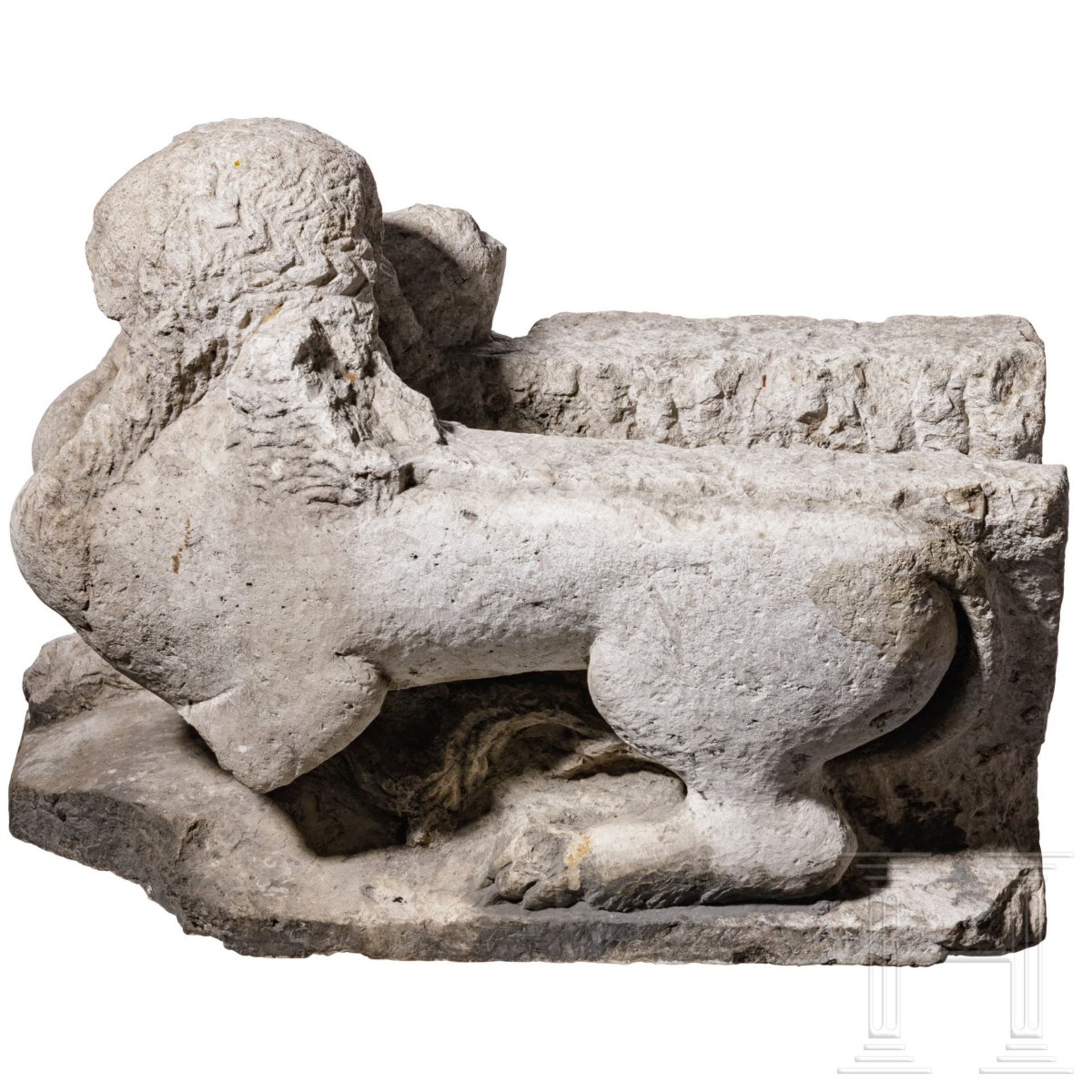Wasserspeier in Form einer Sphinx, Frankreich oder Italien, 16. Jhdt. - Image 4 of 7