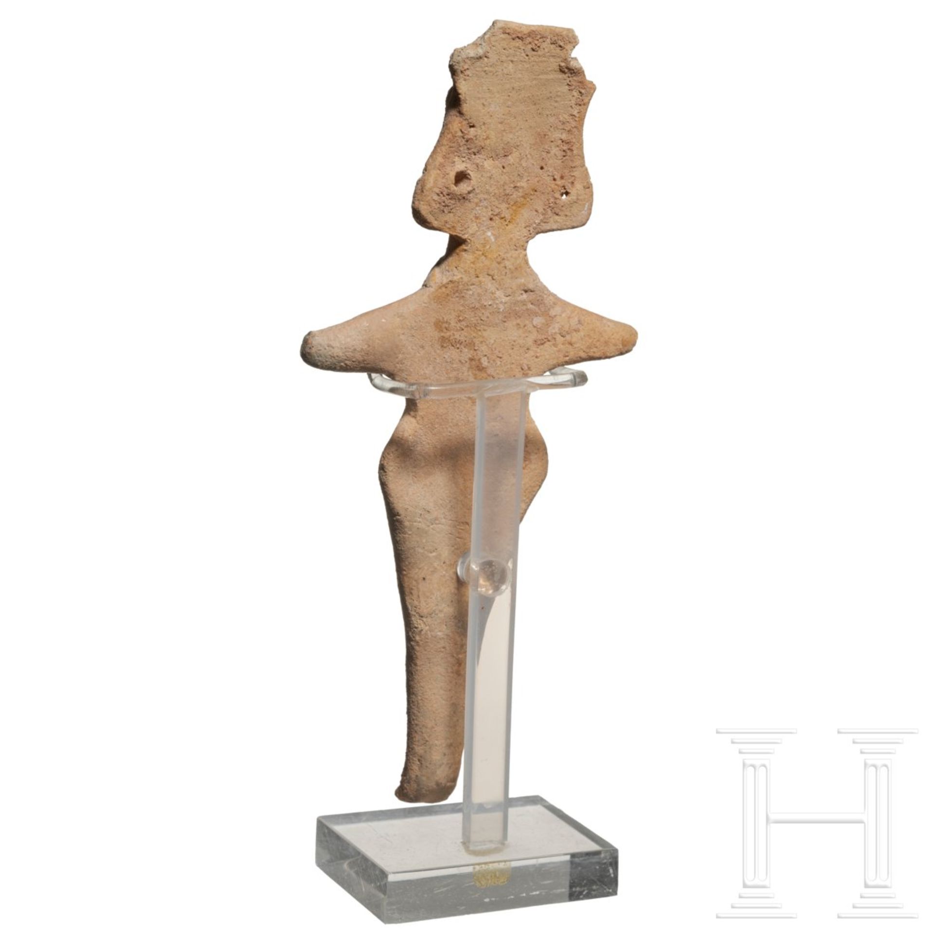 Weibliches Astarte-Idol, Terrakotta, hethitisch, 2. Jtsd. v. Chr. - Bild 4 aus 4