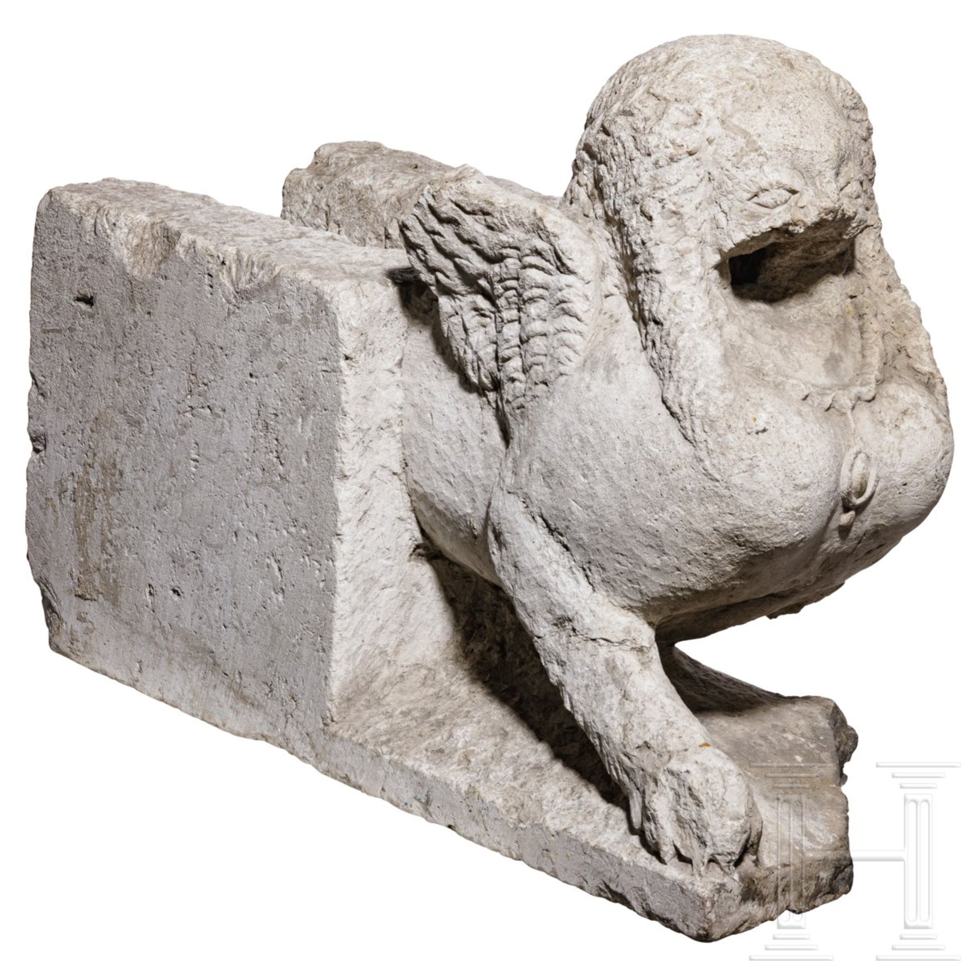 Wasserspeier in Form einer Sphinx, Frankreich oder Italien, 16. Jhdt. - Image 2 of 7