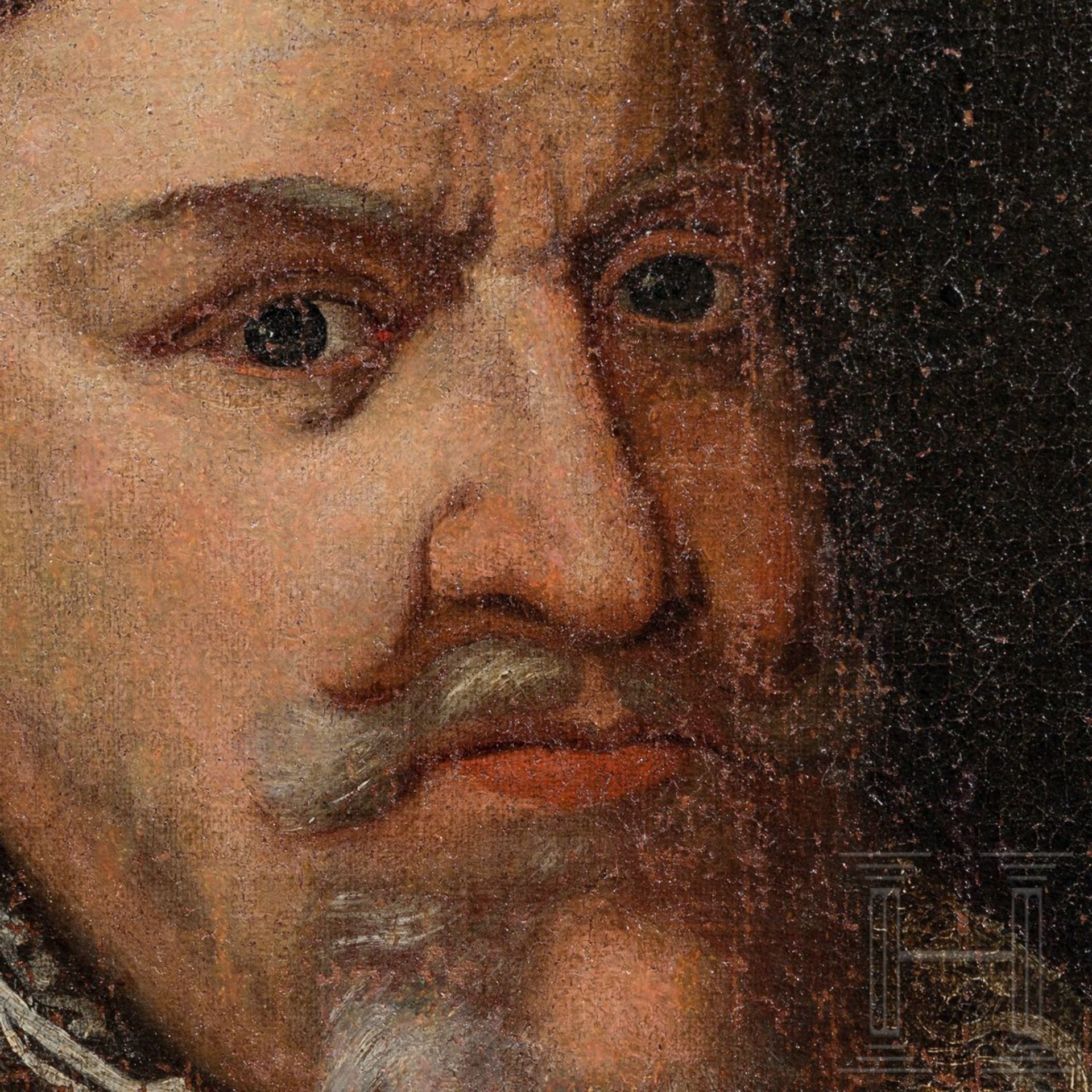 August der Jüngere von Braunschweig-Wolfenbüttel – Portrait im Harnisch, um 1650 - Bild 4 aus 5