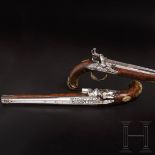 Ein Paar Luxus-Geschenk-Steinschlosspistolen im Kasten aus dem Besitz des Herzogs von Wellington, Jo