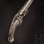 Silbermontierte Luxus-Steinschlosspistole für den orientalischen Markt, Robert Wilson, London, um 17