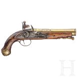 Tromblonpistole mit Messinglauf, Frankreich, um 1780