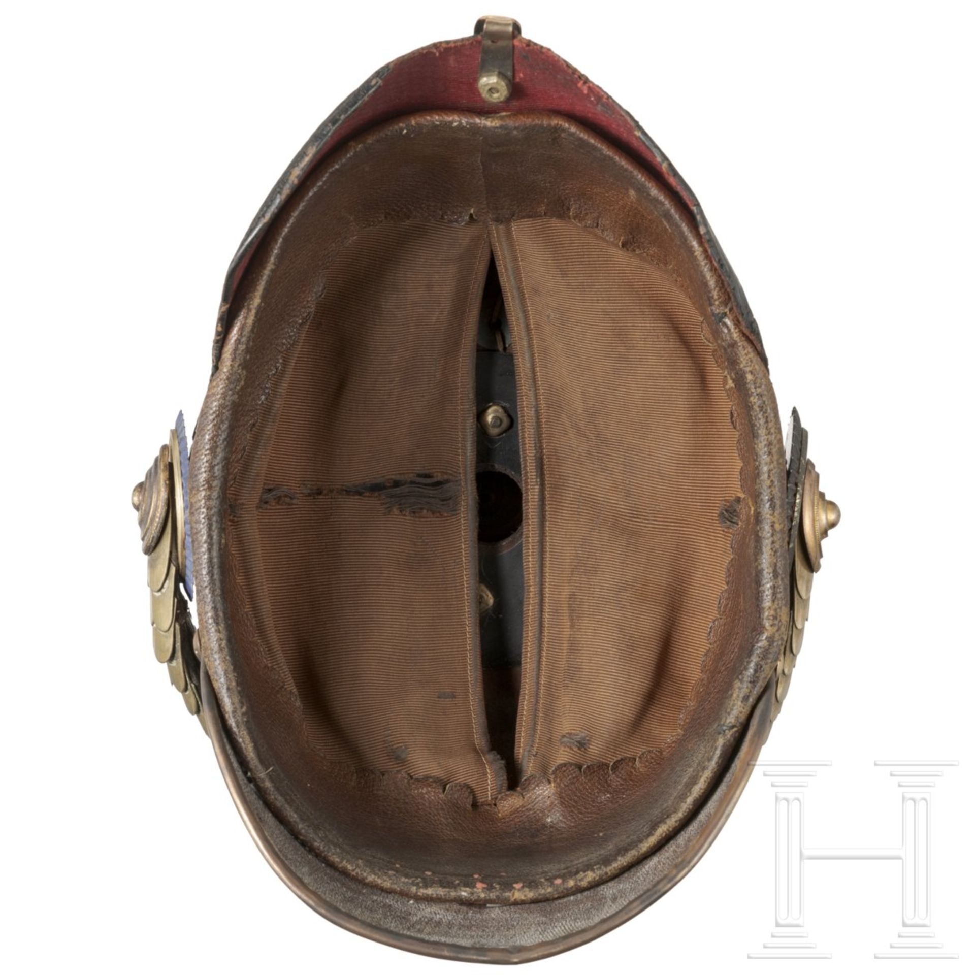 Helm für Offiziere des Holsteinischen Feldartillerie-Regiments 24, 3. Batterie, um 1900 - Bild 5 aus 7