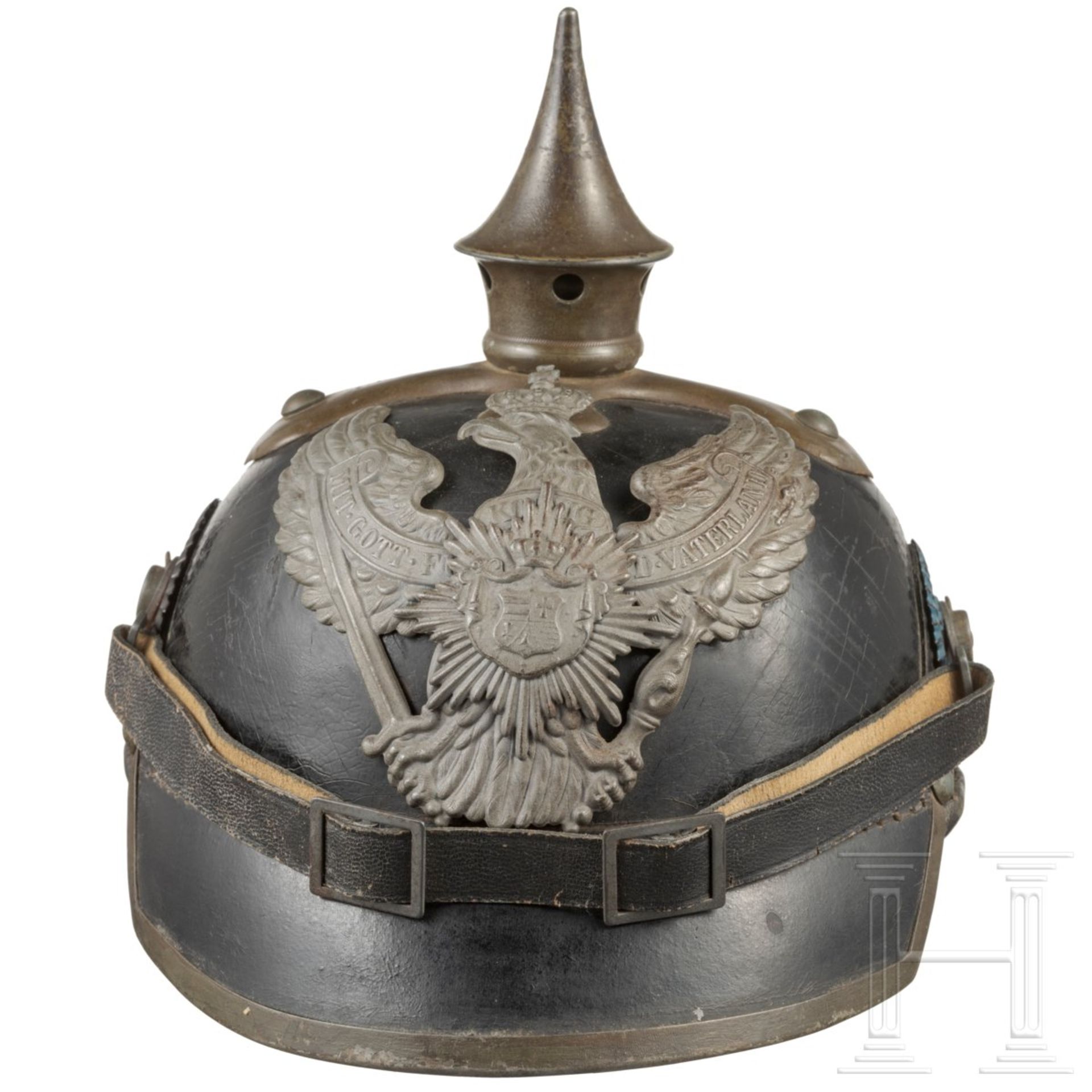 Helm M 1915 für Mannschaften im Oldenburgischen Dragoner-Regiment Nr. 19 - Bild 2 aus 9