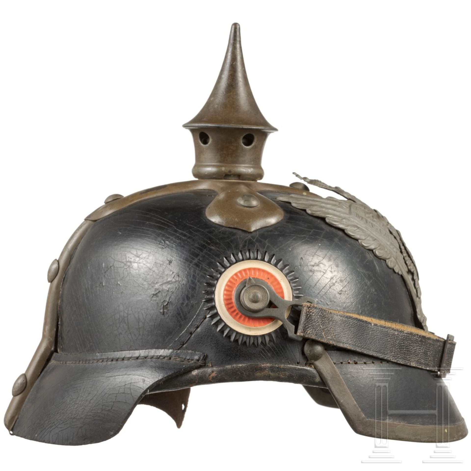 Helm M 1915 für Mannschaften im Oldenburgischen Dragoner-Regiment Nr. 19 - Bild 3 aus 9