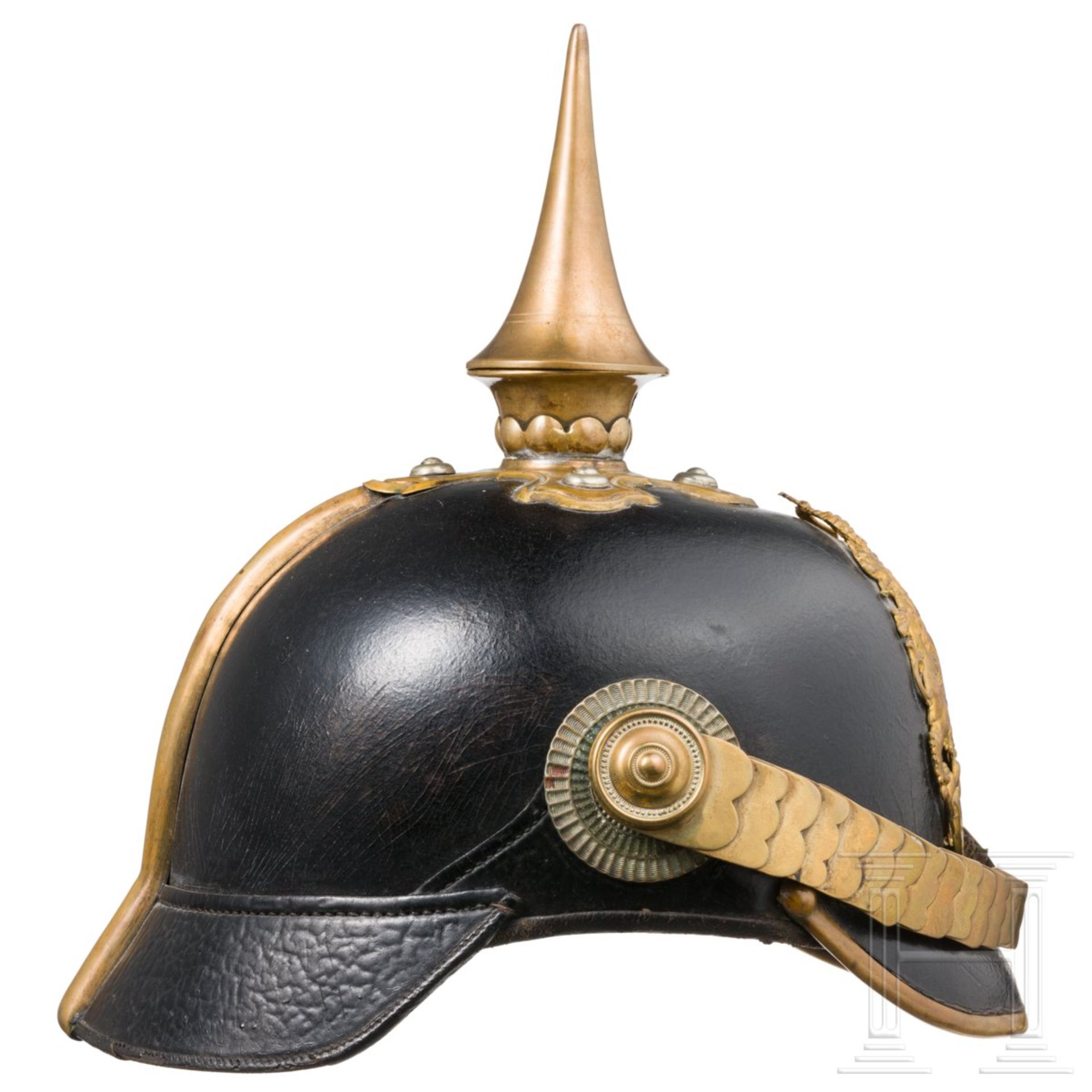 Helm für Beamte mit Hutkoffer, um 1890 - Bild 3 aus 6