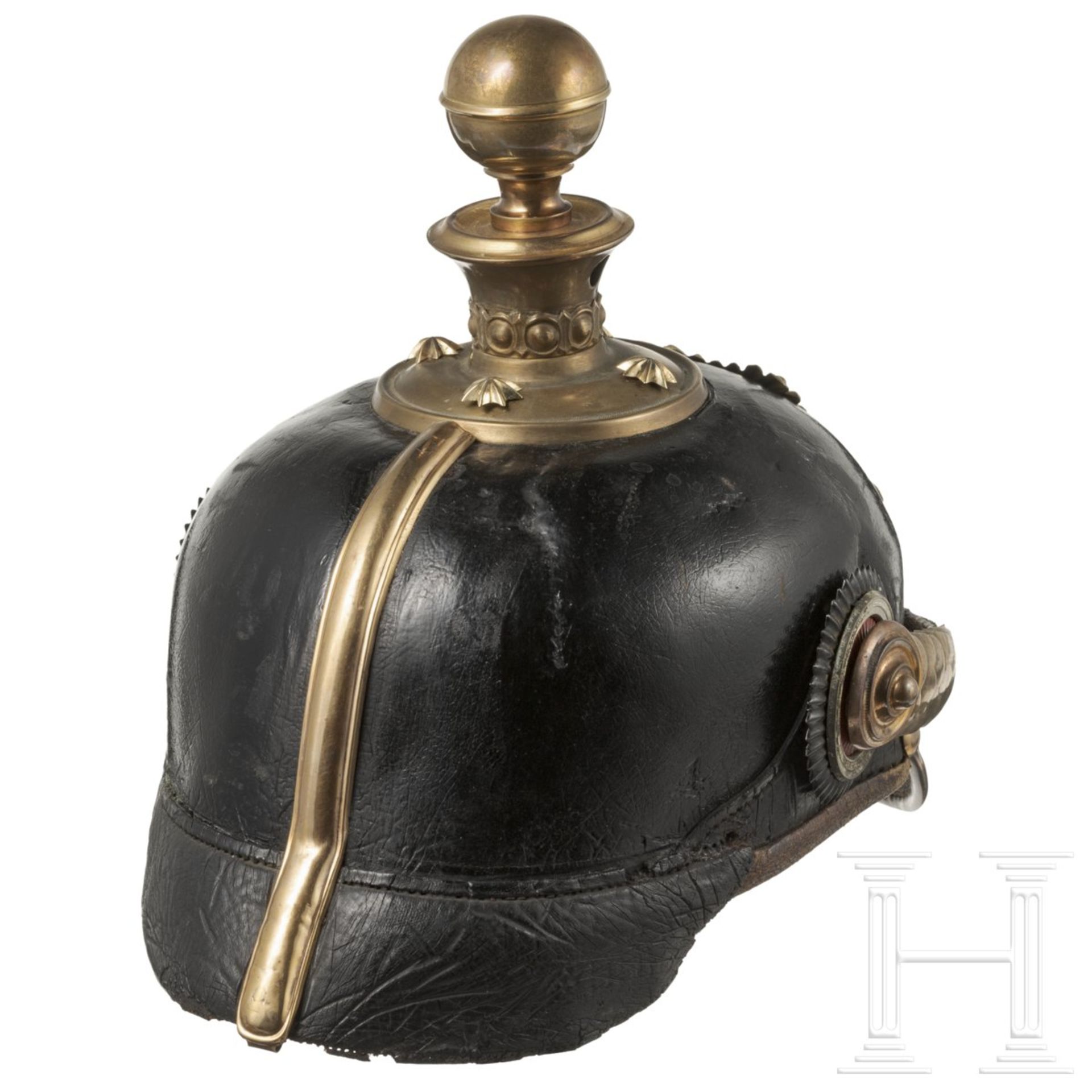 Helm für Offiziere des Holsteinischen Feldartillerie-Regiments 24, 3. Batterie, um 1900 - Bild 4 aus 7