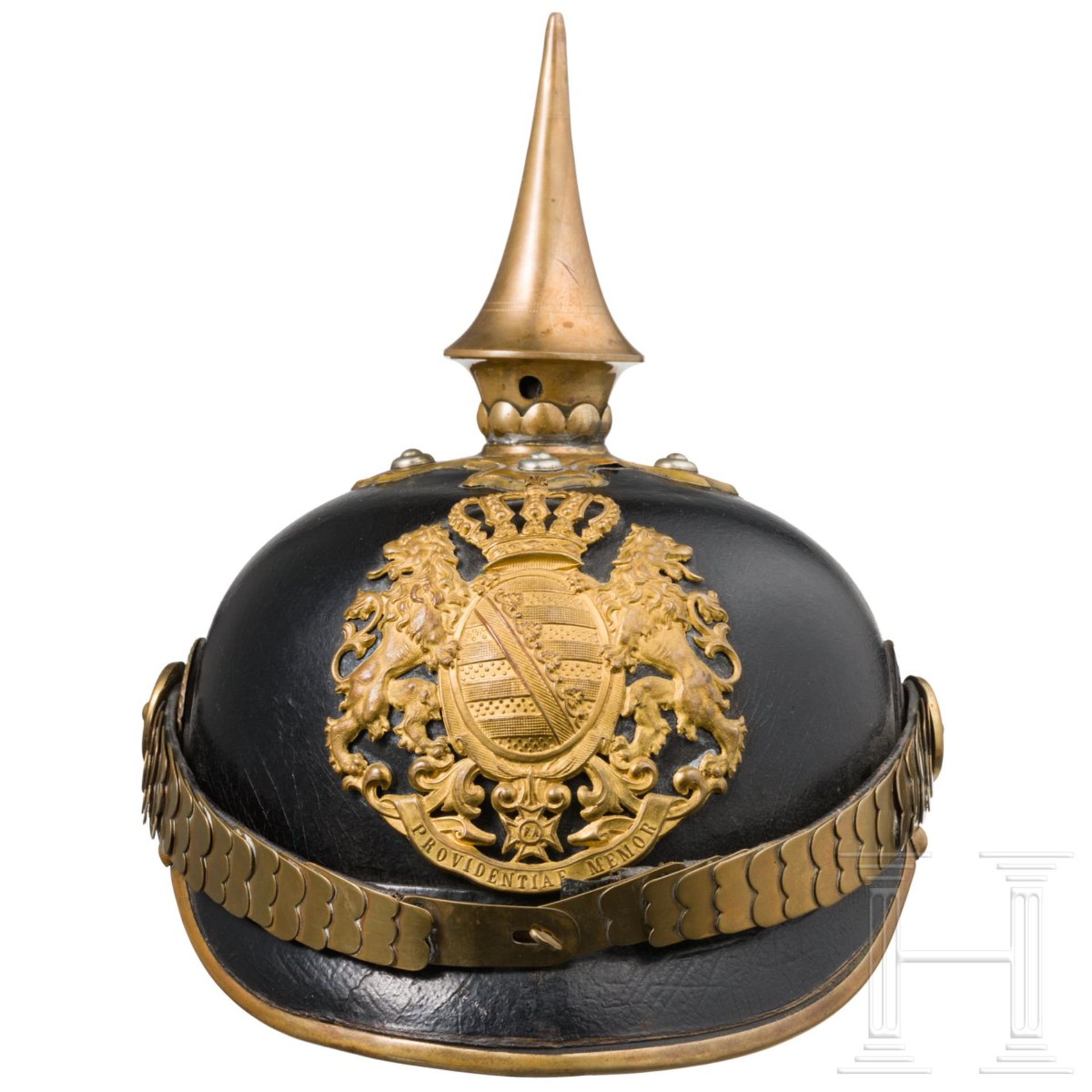 Helm für Beamte mit Hutkoffer, um 1890 - Bild 2 aus 6