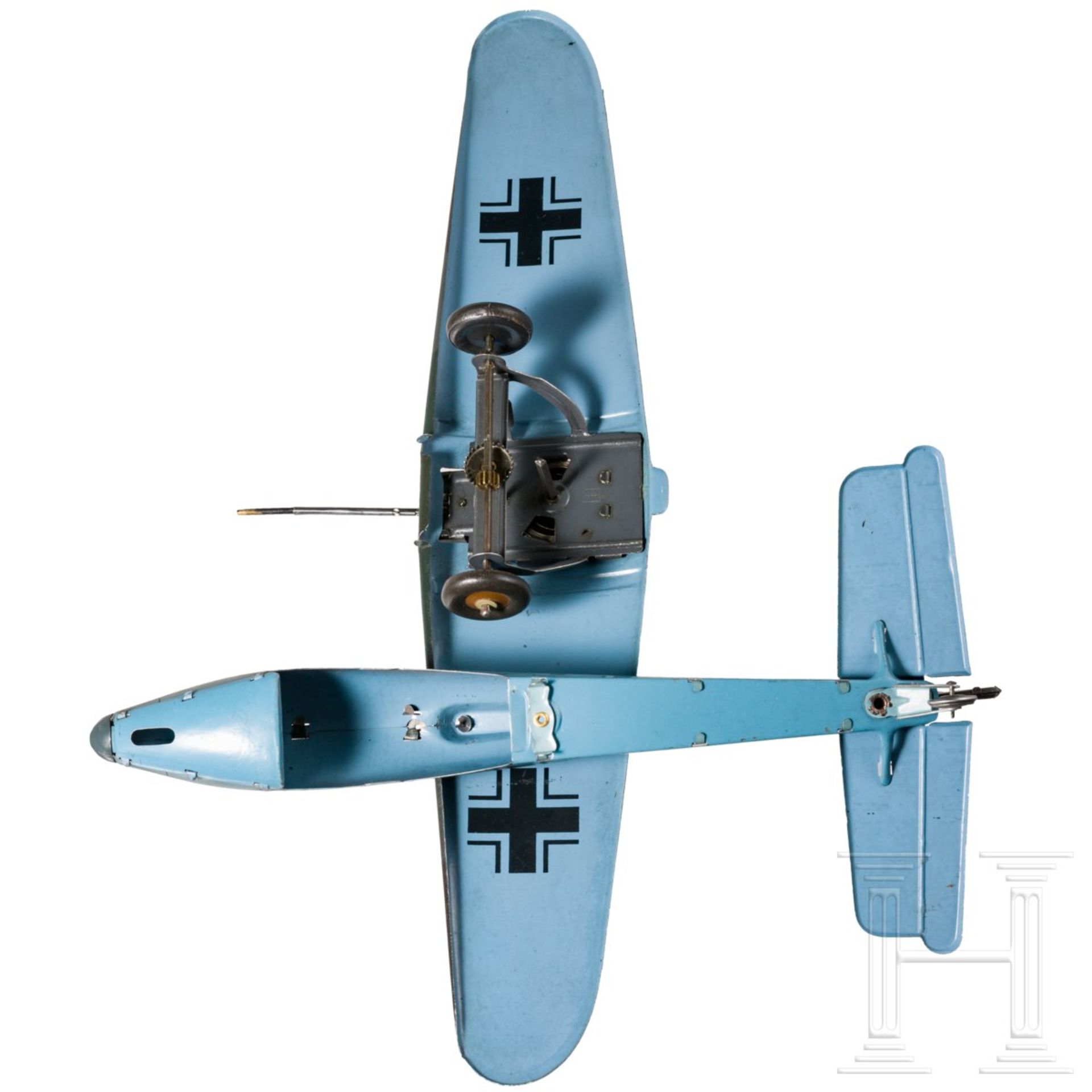 <de>TippCo-Flugzeug Messerschmitt Jagdflieger ME 109  <br>TippCo-Flugzeug, Blechausführung, 30er Jah - Bild 5 aus 7