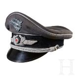 A Visor Cap for Civilian Technicians (Generalluftzeugmeister) of the LuftwaffeGrey tricot, black