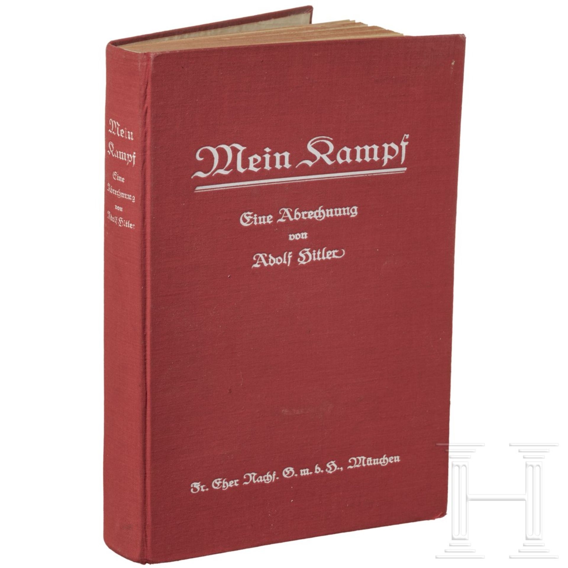 Adolf Hitler – "Mein Kampf", mit persönlicher Signatur und WidmungI. Band 2. Auflage von 1926, mit - Image 5 of 7