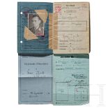 Hauptmann Franz Schmidt – Soldbuch und FührerscheinDas Passfoto als Oberleutnant mit angelegtem