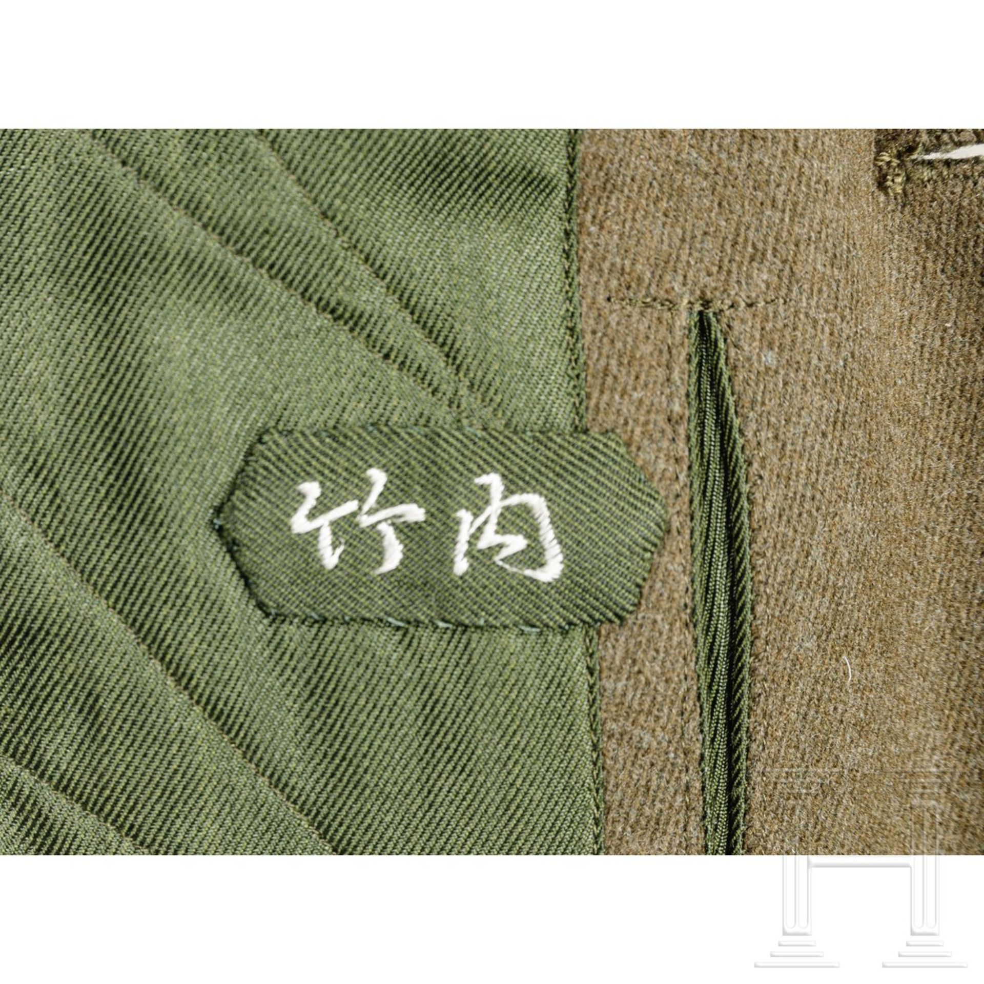 <de>Uniform von Generalmajor Takeuchi Yasumori (1891-1976) im 2. Weltkrieg<br>Feldmütze aus olivfarb - Bild 8 aus 13