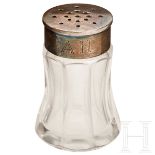 Adolf Hitler – a Spice Shaker from his Personal ServicePolished crystal glass with a silver