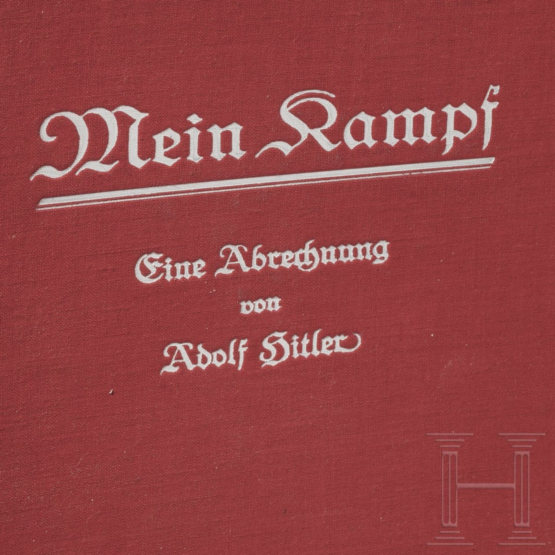 Adolf Hitler – "Mein Kampf", mit persönlicher Signatur und WidmungI. Band 2. Auflage von 1926, mit - Image 7 of 7