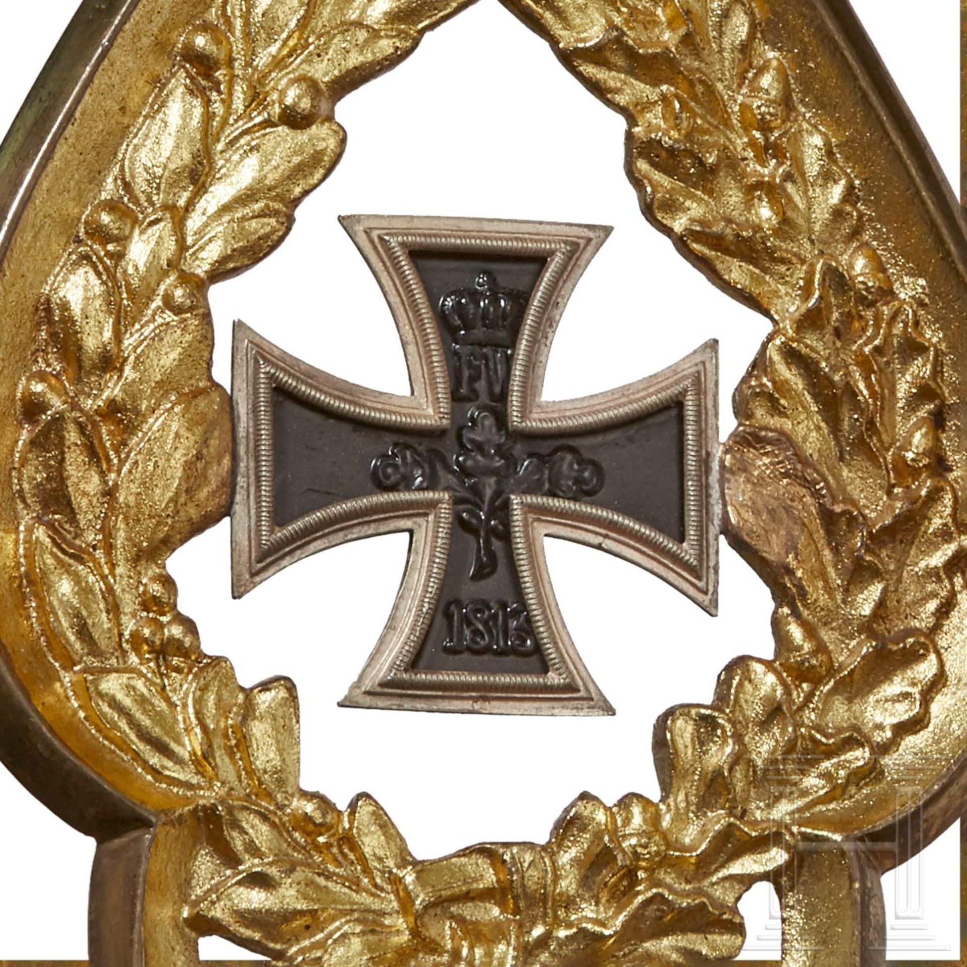 A Veteran Regimental FlagDouble sided white silk base, elaborate embroidery of various colored and - Image 11 of 11