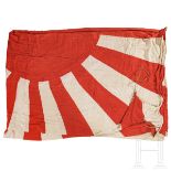Flagge der Kaiserlich Japanischen Marine, Showa-PeriodeMehrfach vernähtes weißes Leinengewebe,