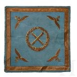 A Vehicle Command Flag of Field MarshalsSingle reverse side of flag, light-blue colored fine-