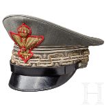 Feldgraue Schirmmütze für Generale des Heeres, ab 1933Feldgraues Tuch (kleine Löcher), der Bund