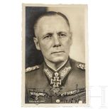 GFM Erwin Rommel – signierte und datierte Hoffmann-Portraitpostkarte "General Rommel" vom 14.10.1941