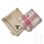 Adolf Hitler – Napkins from his Personal Table ServiceCream color linen napkin, brown embroidered