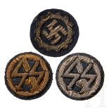 A Collection of Tradition Badges DLV SA/SS Flying Groups badge on round dark blue-grey cloth