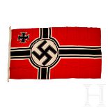 A Reich War FlagSecond pattern 1937 Reich war flag for naval vessels, cotton fabric in national