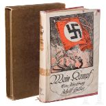 Margarethe Bauderer – "Mein Kampf" 1926 Band 1 im Schuber mit weihnachtlicher Widmung von Adolf